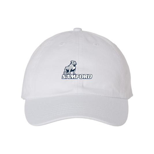 Samford Bulldogs Logo Valucap Adult Bio-Washed Classic Dad Hat