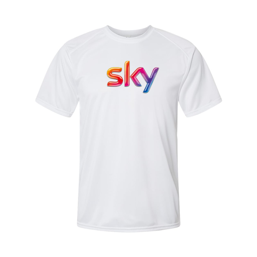 Men's Sky Logo Polyester T-Shirt