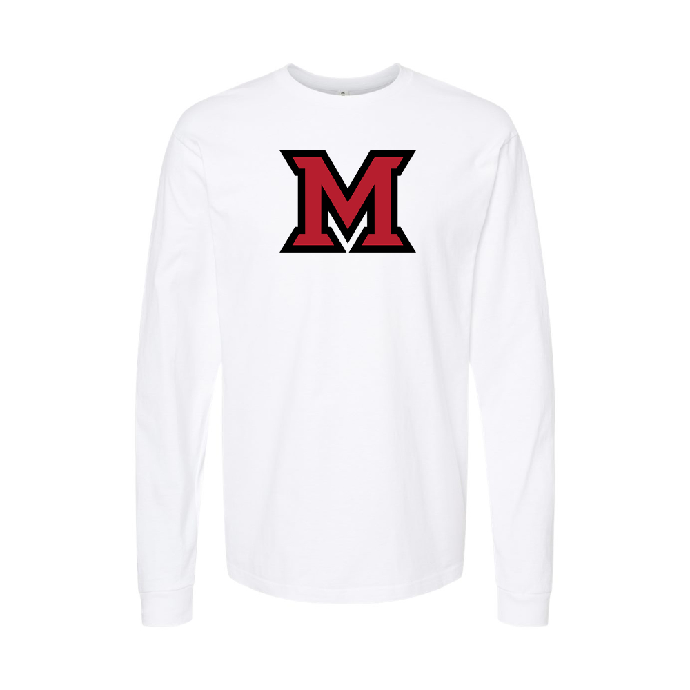 Men's Miami Ohio RedHawks Logo Long Sleeve T-Shirt
