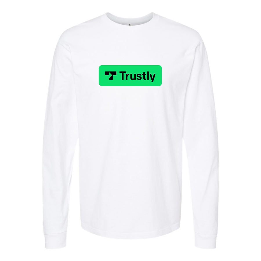 Youth Trustly Horizontal Logo Cotton Long Sleeve T-Shirt
