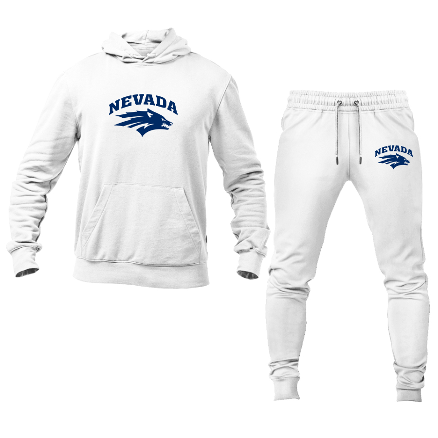 Men's Nevada Wolf Pack Logo Hoodie Joggers Set