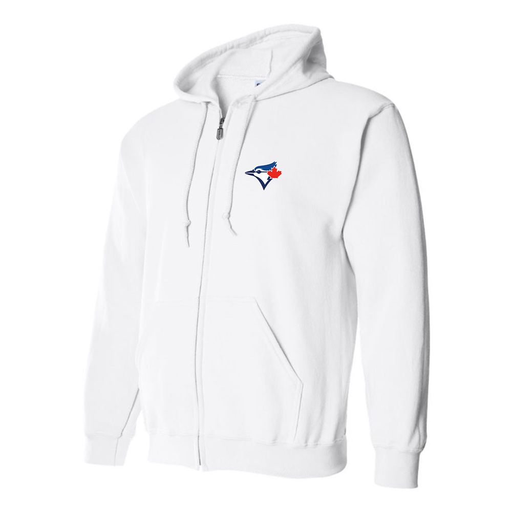 Men's Bluefield Blue Jays Logo Zipper Hoodie