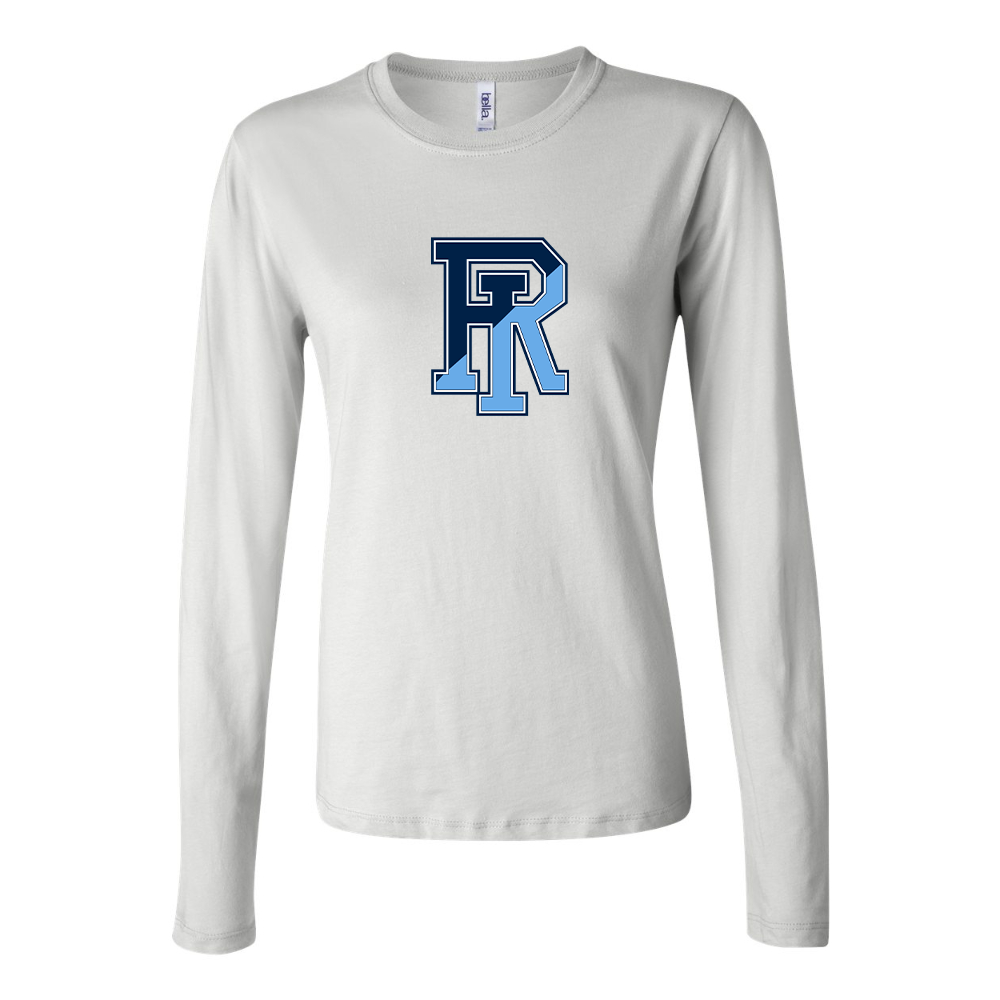 BELLA CANVAS Women’s Rhode Island Rams Logo Jersey Long Sleeve Tee