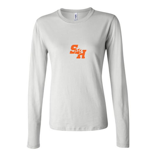 BELLA CANVAS Women’s Sam Houston State Bearkats Logo Jersey Long Sleeve Tee