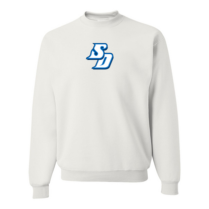 Men's San Diego Toreros Logo  JERZEES NuBlend Crewneck Sweatshirt