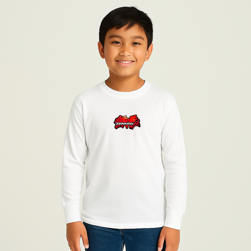 Youth Kids Tekken 8 Game PS5 Long Sleeve T-Shirt