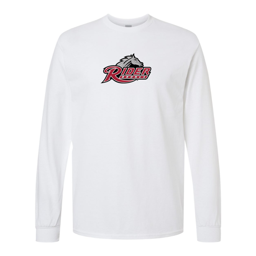 Men's Rider Broncs Logo Gildan Heavy Cotton Long Sleeve T-Shirt