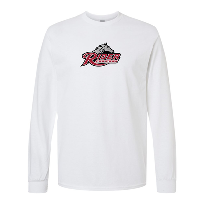 Men's Rider Broncs Logo Gildan Heavy Cotton Long Sleeve T-Shirt