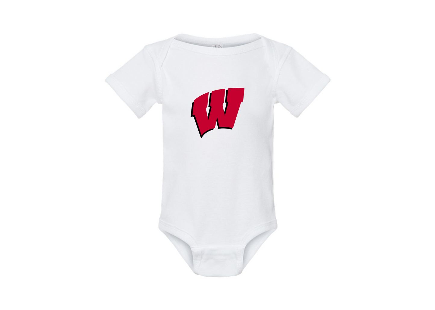 Wisconsin Badgers Rabbit Skins Infant Baby Rib Bodysuit