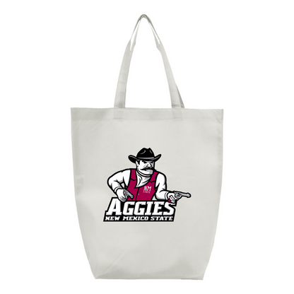 Aggies New Mexico State Logo Q-Tees Non-Woven Gusset Bottom Tote