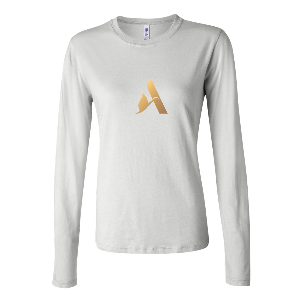 BELLA CANVAS Women’s Accor Golden Logo Jersey Long Sleeve Tee