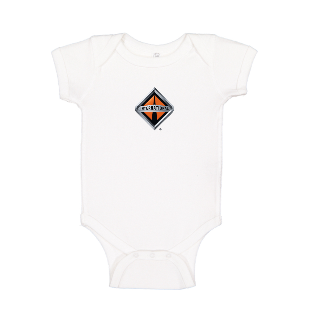International Trucks Logo Baby Romper Onesie