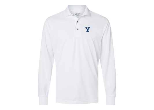 Men's Yale Bulldogs Paragon Prescott Long Sleeve Polo