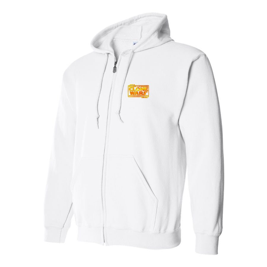 Men's The Clone wars Logo Zipper Hoodie