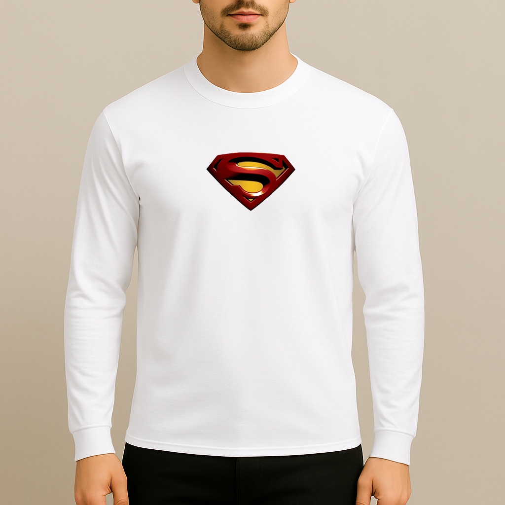 Superman Superhero Long Sleeve T-Shirt