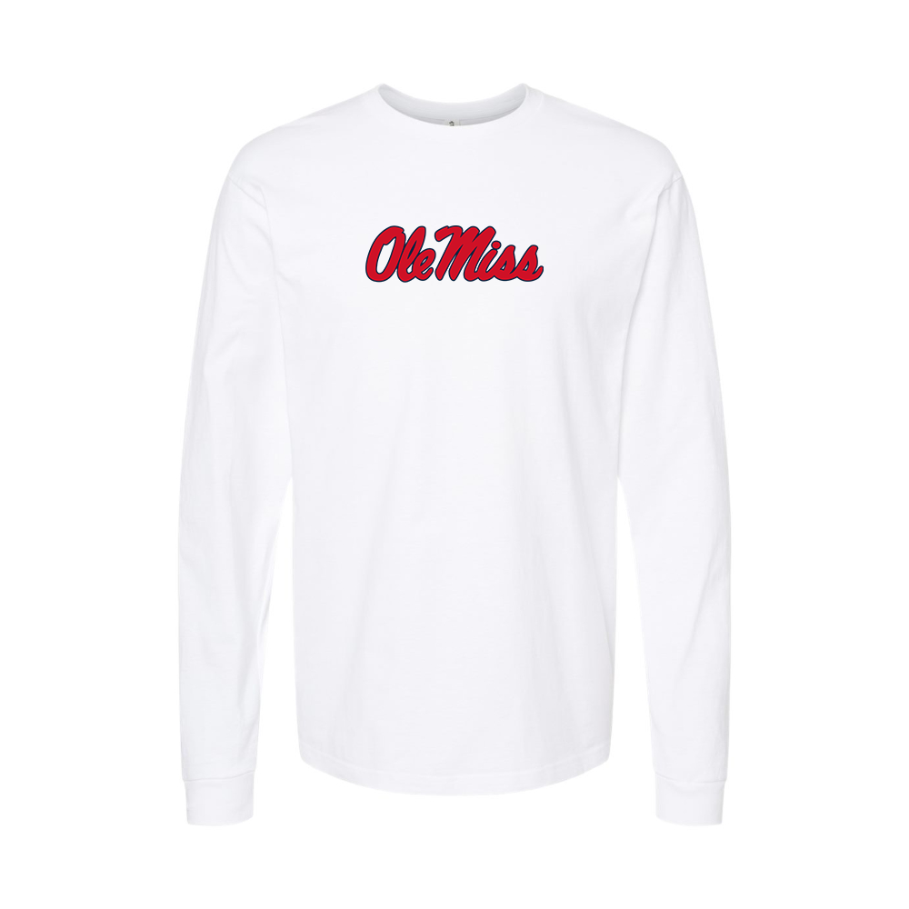 Youth Mississippi Rebels Logo Cotton Long Sleeve T-Shirt