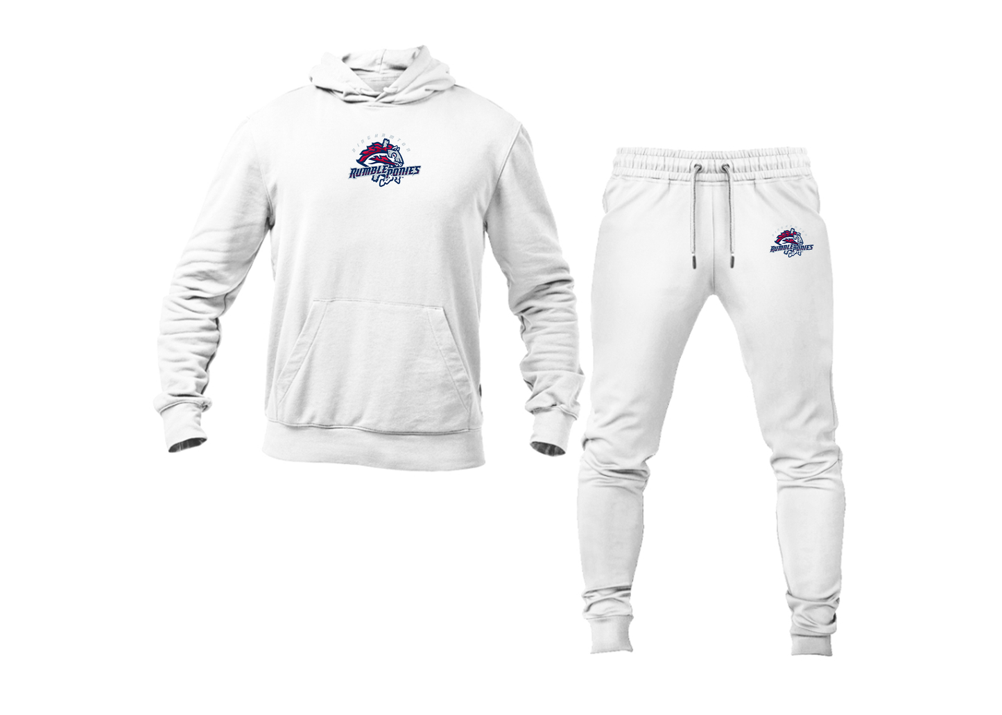 Men's Binghamton Rumble Ponies Logo Hoodie Joggers Set