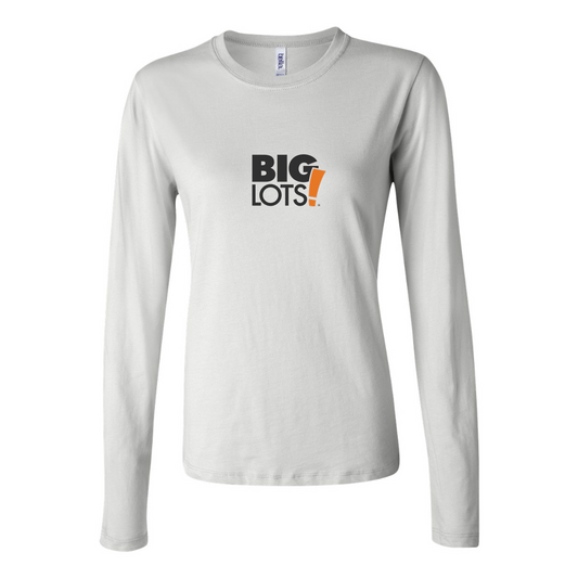 BELLA CANVAS Women’s Big Lots Logo Jersey Long Sleeve Tee