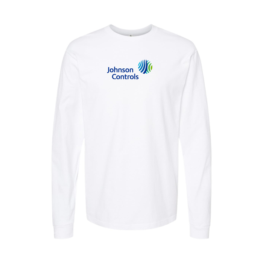 Youth Johnson-Controls Logo Cotton Long Sleeve T-Shirt