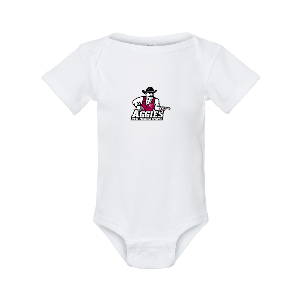 Aggies New Mexico State Logo  Rabbit Skins Infant Baby Rib Bodysuit