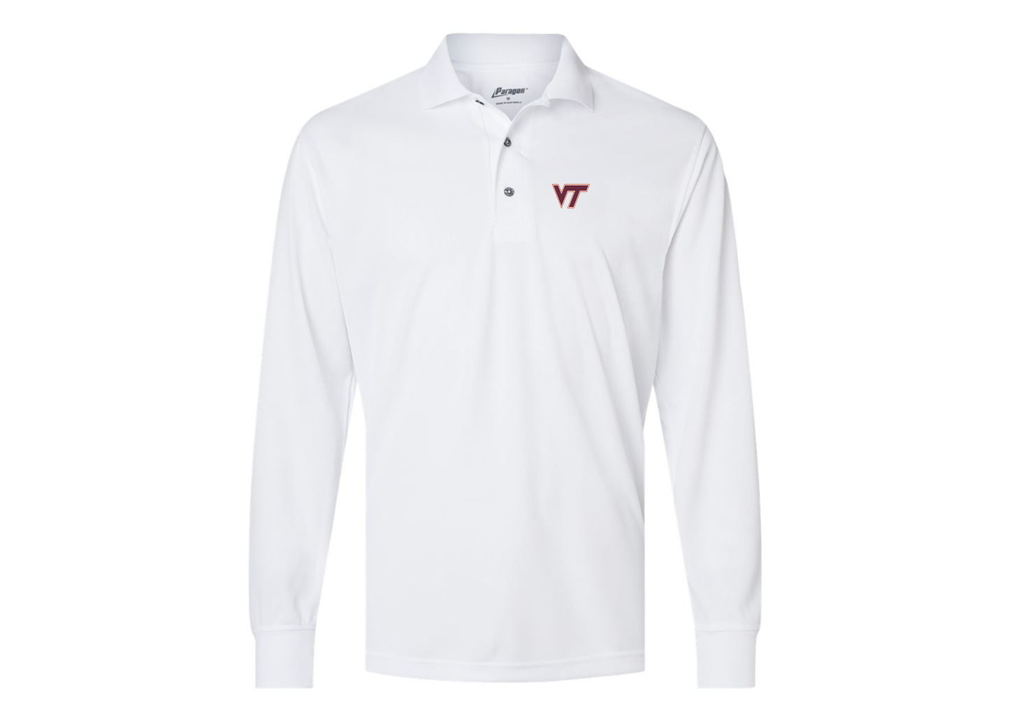 Men's Virginia Tech Hokies Paragon Prescott Long Sleeve Polo
