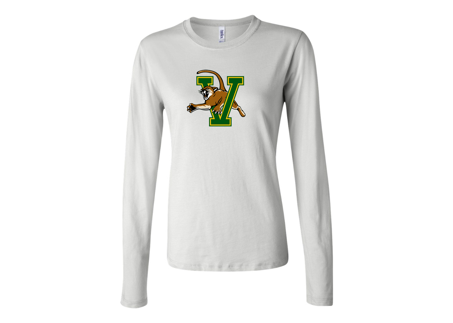 BELLA CANVAS Women’s Vermont Catamounts Jersey Long Sleeve Tee