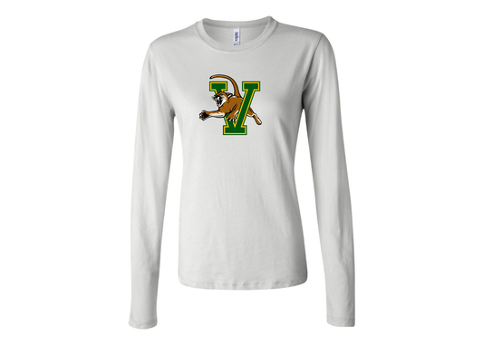 BELLA CANVAS Women’s Vermont Catamounts Jersey Long Sleeve Tee
