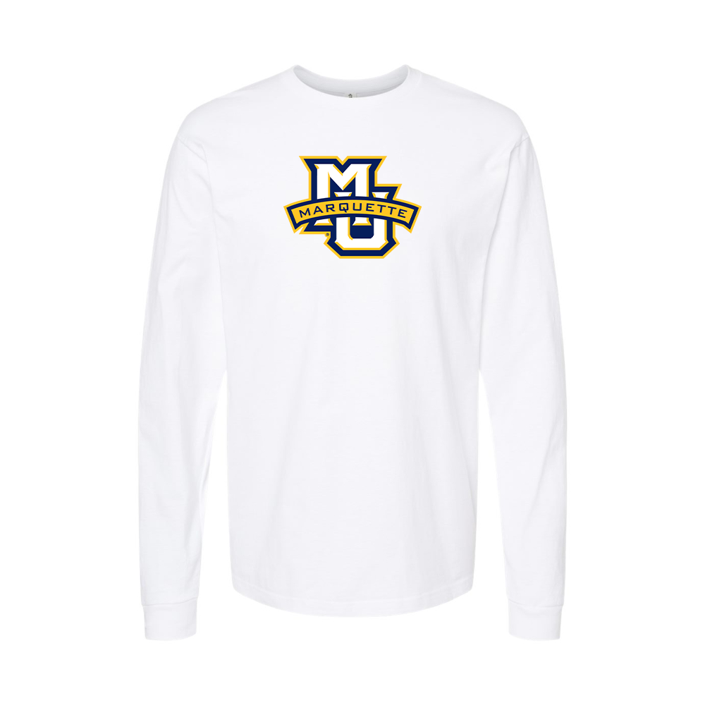 Youth Marquette Golden Eagles Logo Cotton Long Sleeve T-Shirt