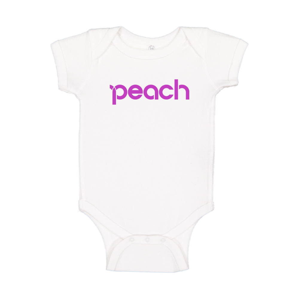 Peach Aviation Logo Baby Romper Onesie
