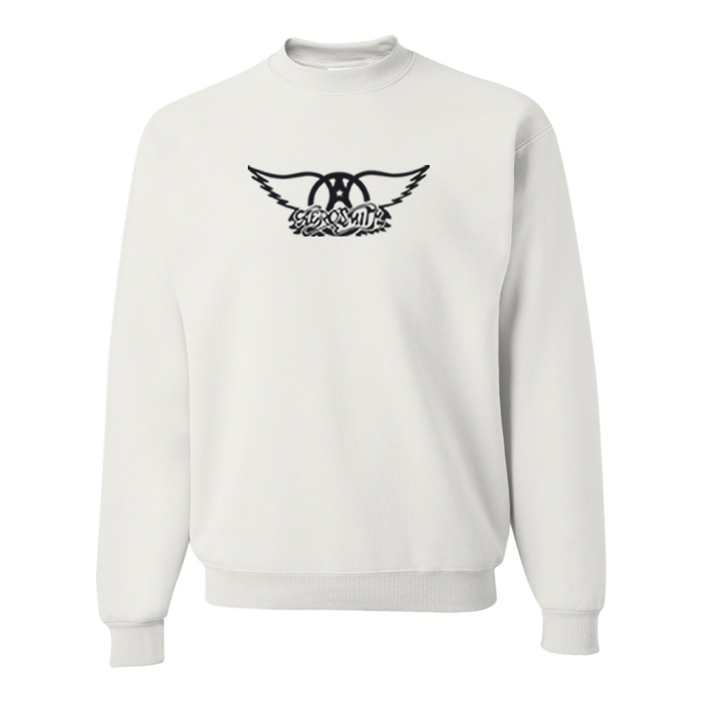 Men's Aerosmith Logo  JERZEES NuBlend Crewneck Sweatshirt