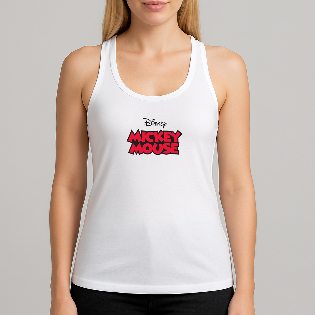 Women's Mickey Mouse Disney Cartoon Racerback Tank Top