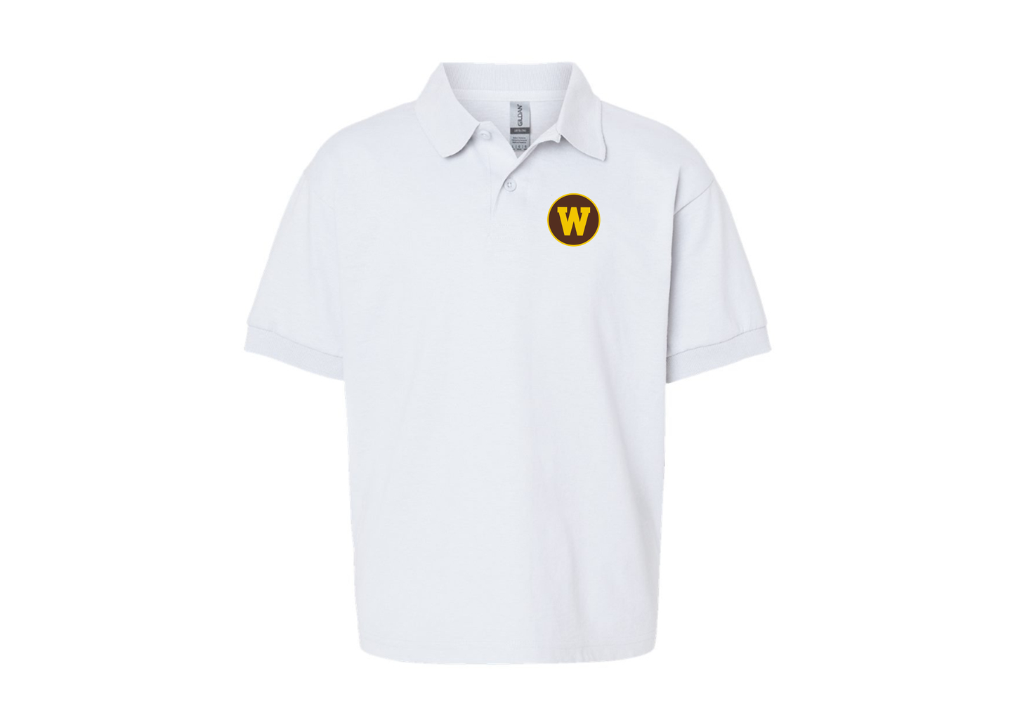 Youth Western Michigan Broncos Gildan Dry Blend Jersey Polo