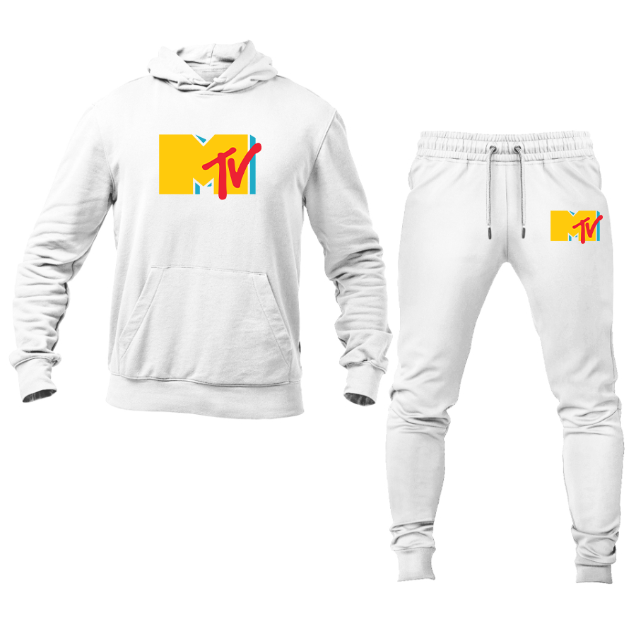 Men's MTV Logo Hoodie Joggers Set