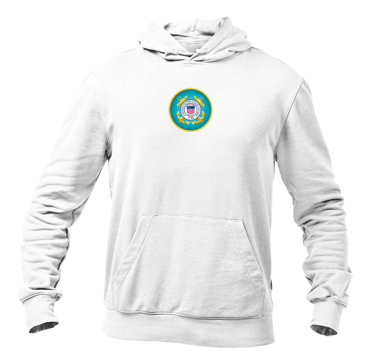 Men's Coast Guard Logo  Pullover Hoodie