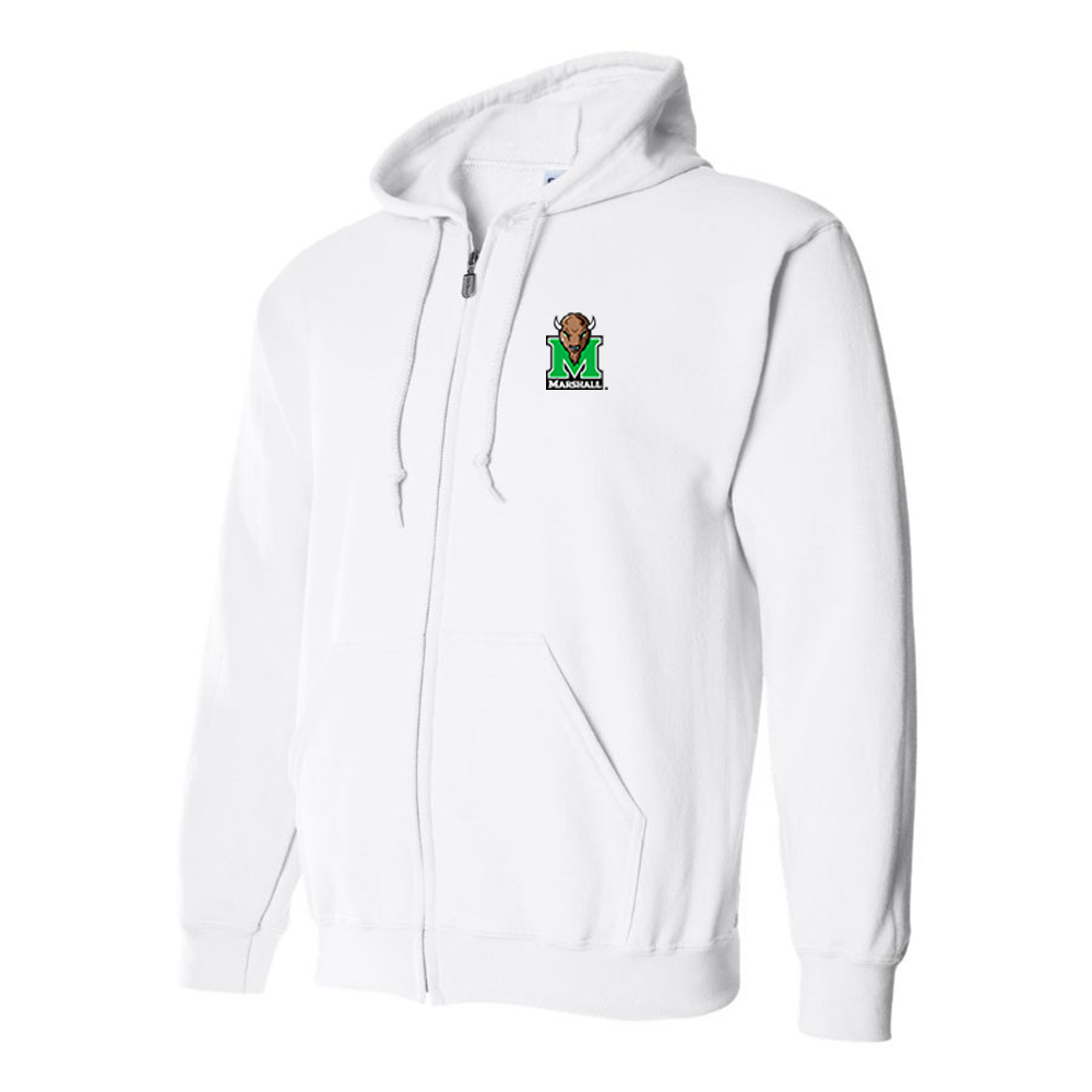Men's Marshall Thundering Herd Logo Zipper Hoodie