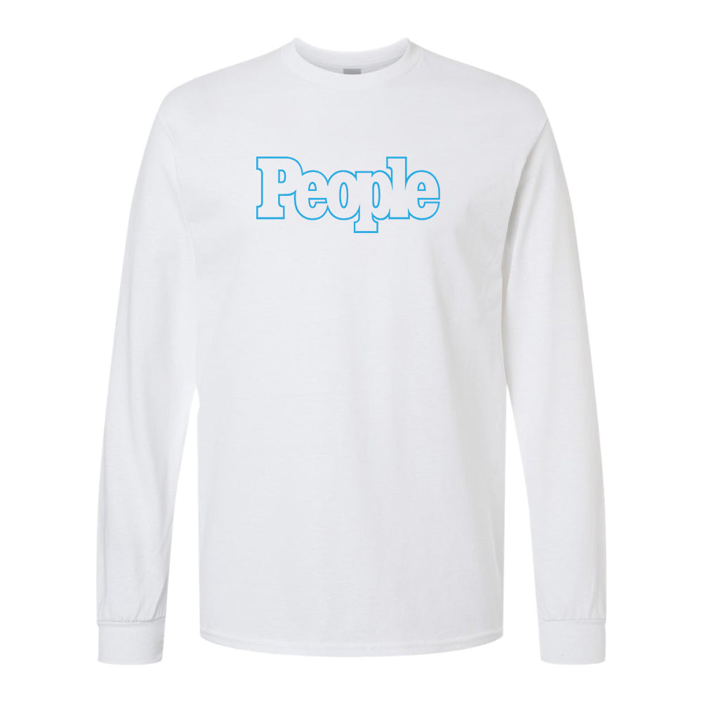 Men's People Magazine Logo Gildan Heavy Cotton Long Sleeve T-Shirt