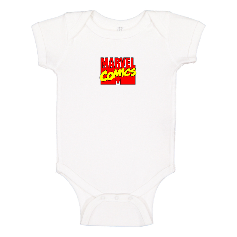 Marvel Comics Logo Baby Romper Onesie