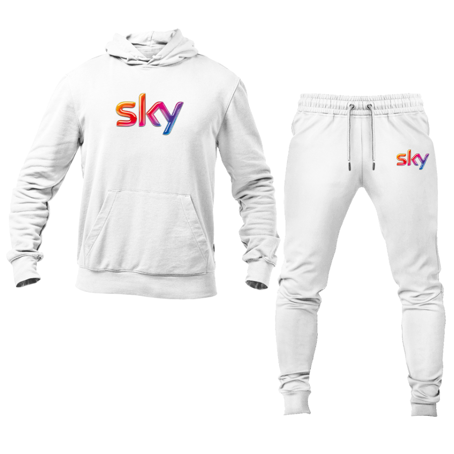 Men's Sky Logo Hoodie Joggers Set