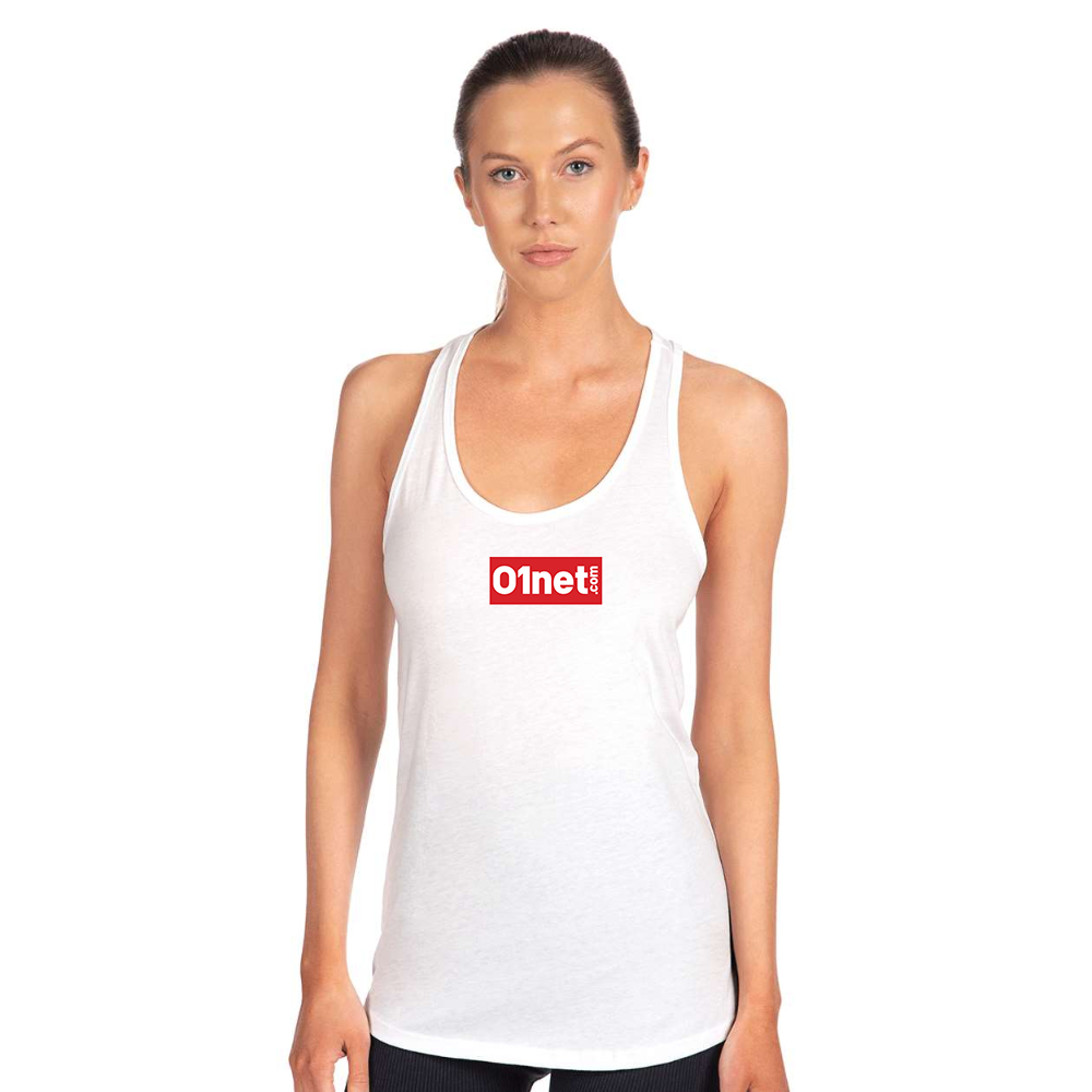 Women's 01net Logo Next Level Ideal Racerback Tank