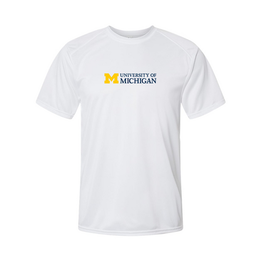 Men's University of Michigan Logo Polyester T-Shirt