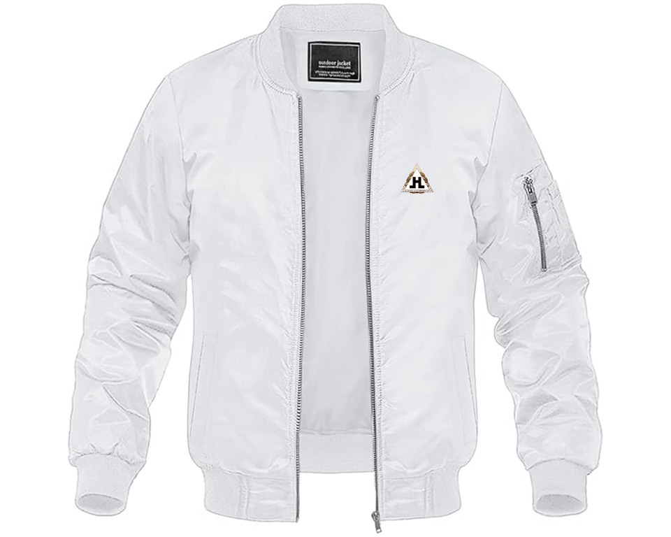 Men's Hansa Logo Lightweight Bomber Jacket Windbreaker Softshell Varsity Jacket Coat