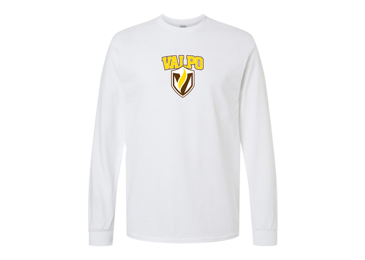 Men's Valparaiso Crusaders Gildan Heavy Cotton Long Sleeve T-Shirt