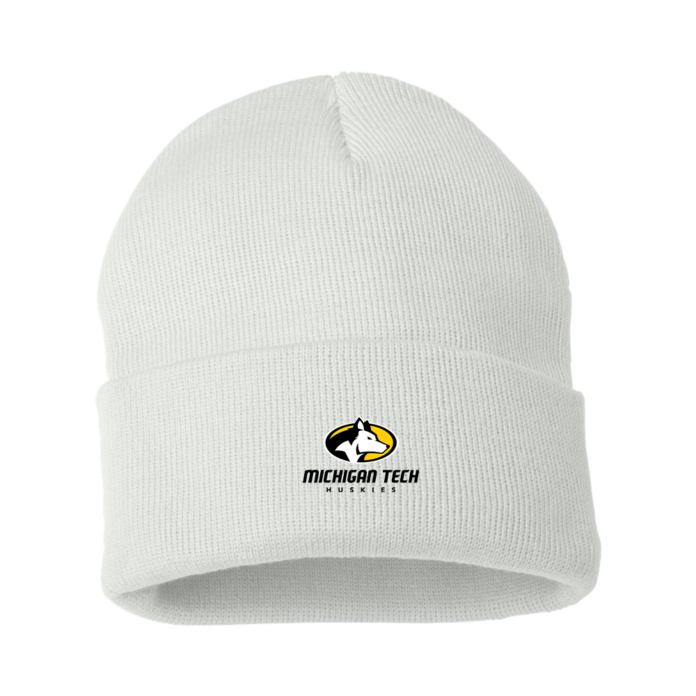 Michigan Tech Huskies Logo Beanie Hat