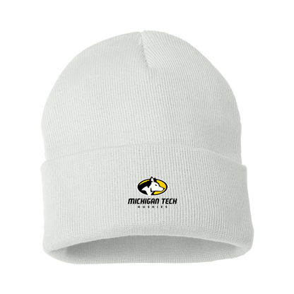 Michigan Tech Huskies Logo Beanie Hat