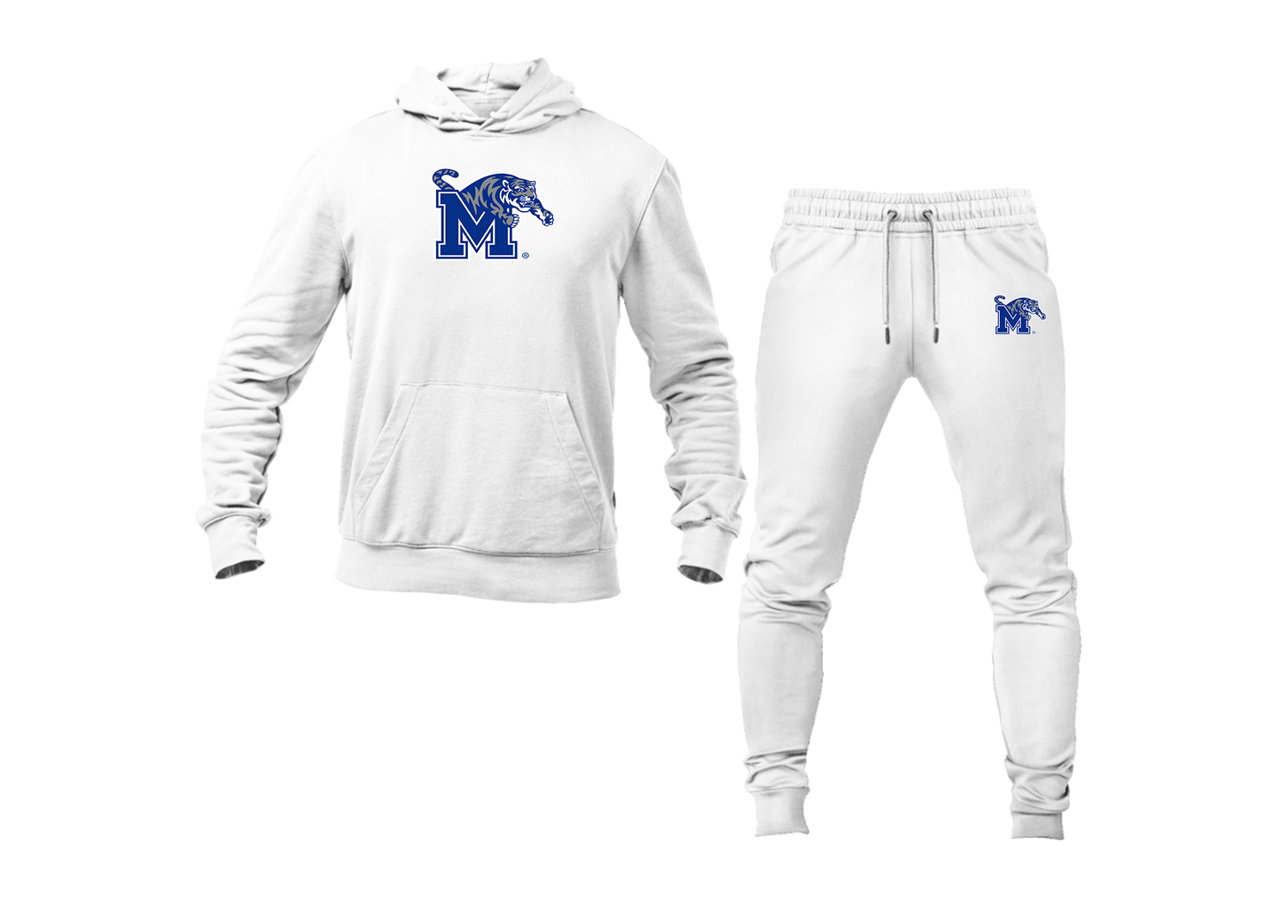Men's Memphis Tigers Logo Hoodie Joggers Set
