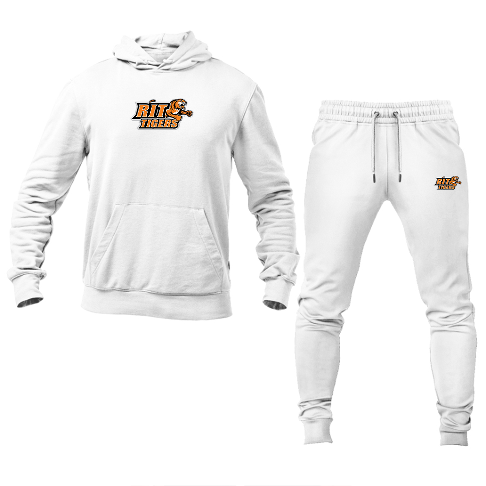 Men's RIT Tigers Logo Hoodie Joggers Set