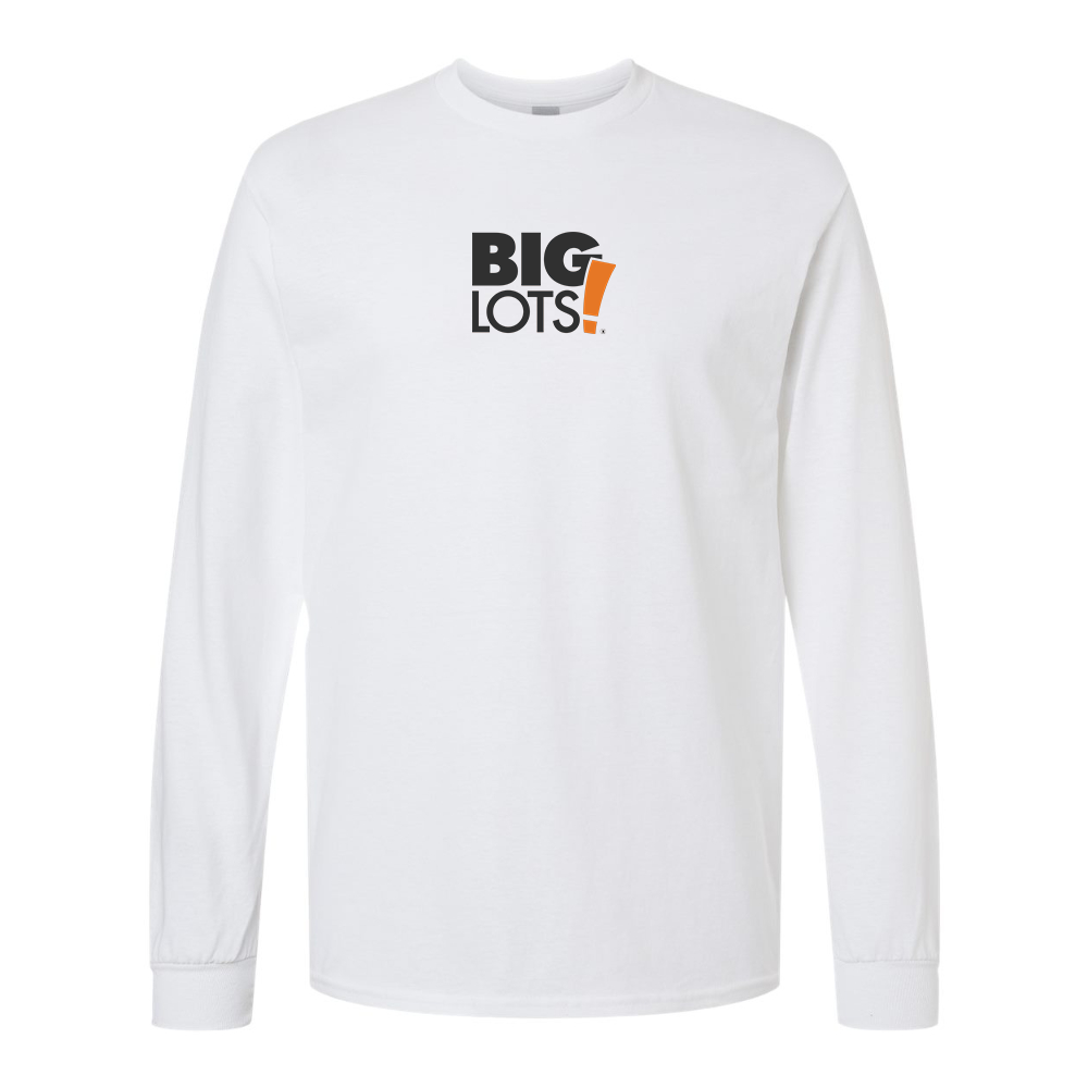 Men's Big Lots Logo Gildan Heavy Cotton Long Sleeve T-Shirt
