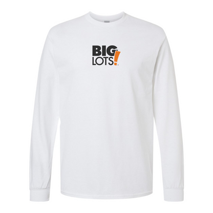 Men's Big Lots Logo Gildan Heavy Cotton Long Sleeve T-Shirt