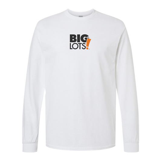 Men's Big Lots Logo Gildan Heavy Cotton Long Sleeve T-Shirt
