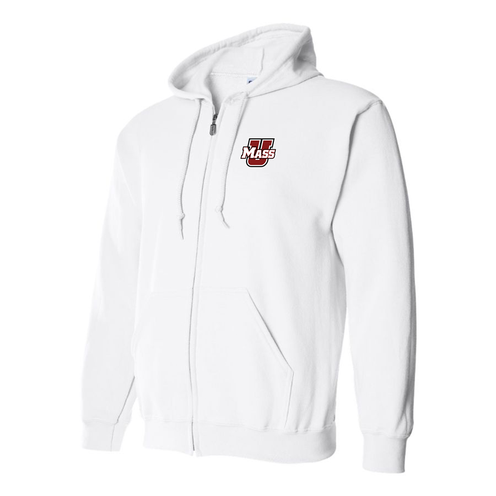 Men's Massachusetts Minutemen Logo Zipper Hoodie